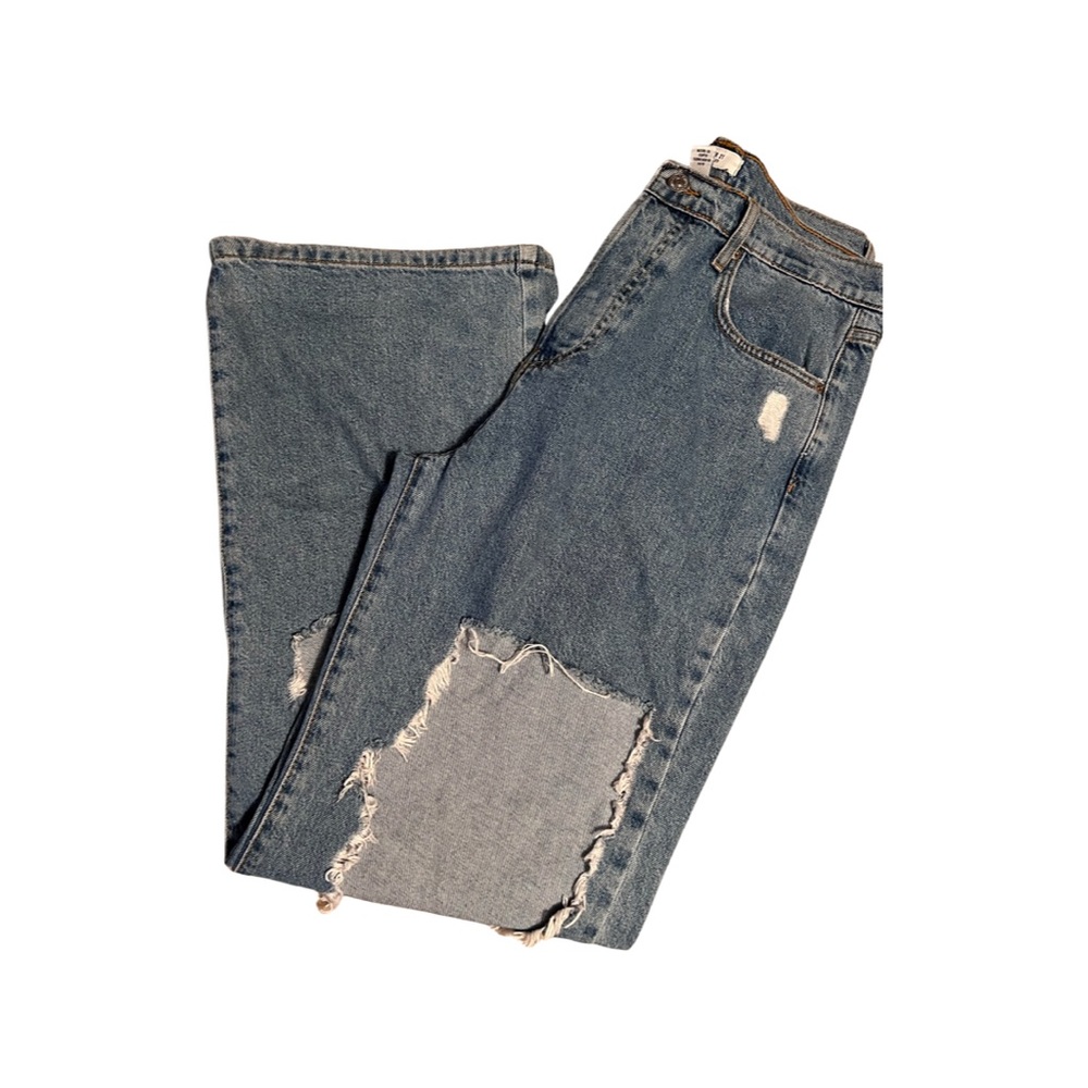 Forever 21 Wide Leg destroyed jeans
